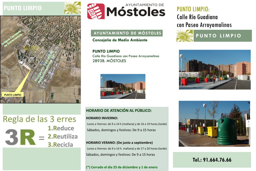 Información sobre los puntos limpios de Móstoles Información sobre los puntos limpios de Móstoles