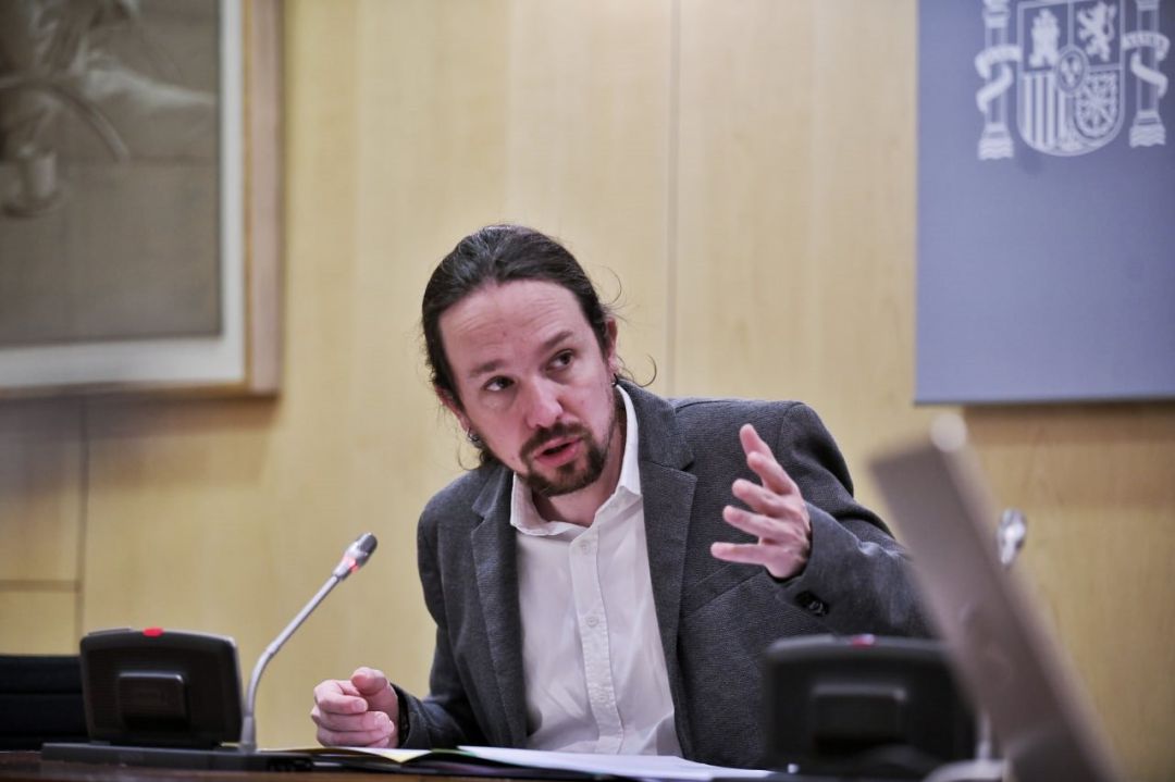 El vicepresidente segundo Pablo Iglesias y secretario general de Podemos, en una imagen durante la reunión del Consejo Territorial de Servicios Sociales y Atención a la Dependencia El vicepresidente segundo Pablo Iglesias y secretario general de Podemos, en una imagen durante la reunión del Consejo Territorial de Servicios Sociales y Atención a la Dependencia