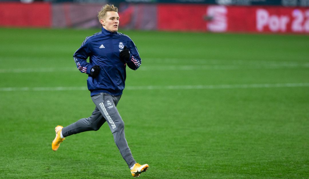 Odegaard calienta con el Real Madrid esta temporada Odegaard calienta con el Real Madrid esta temporada