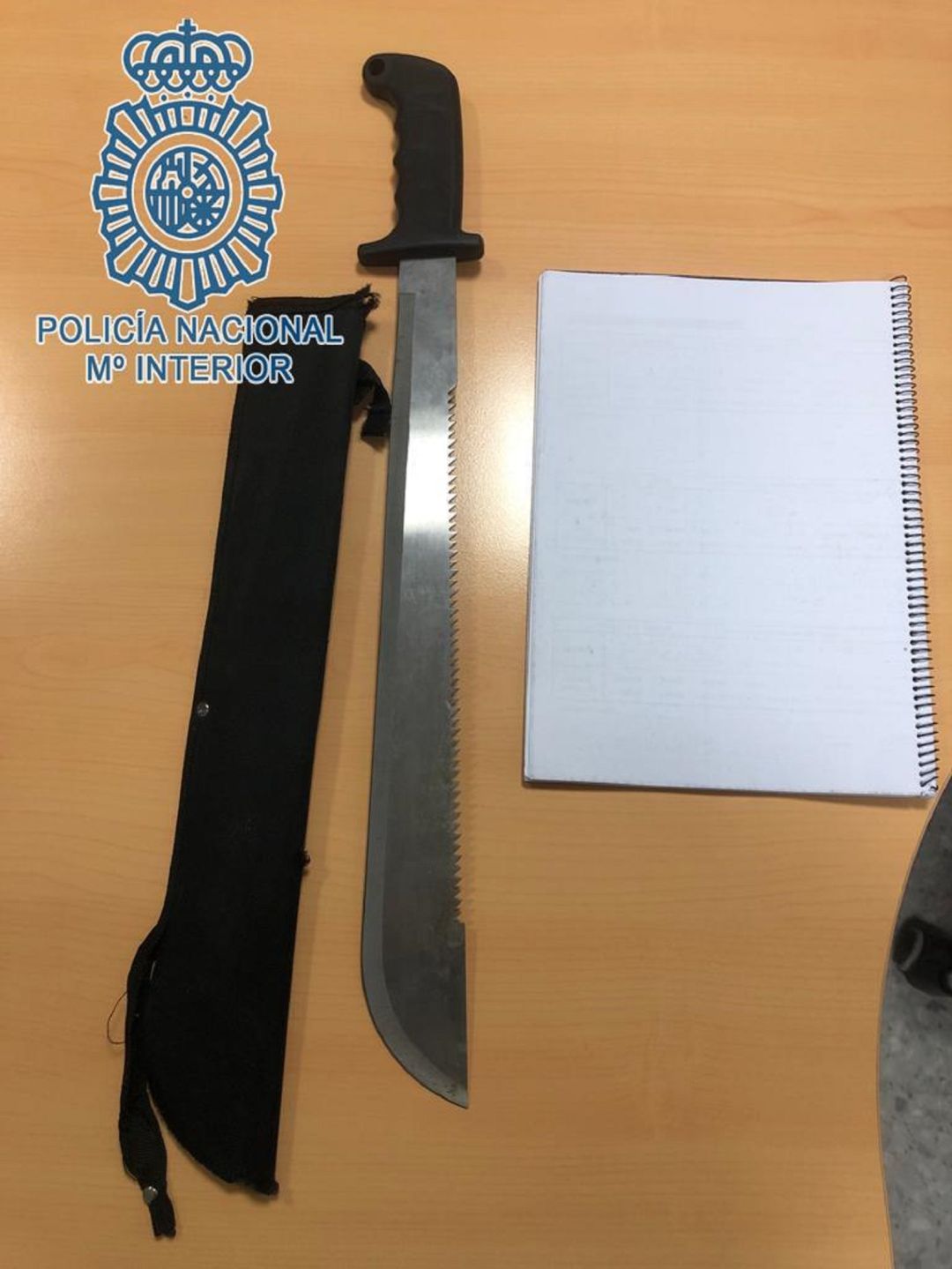 Arma blanca incautada Arma blanca incautada