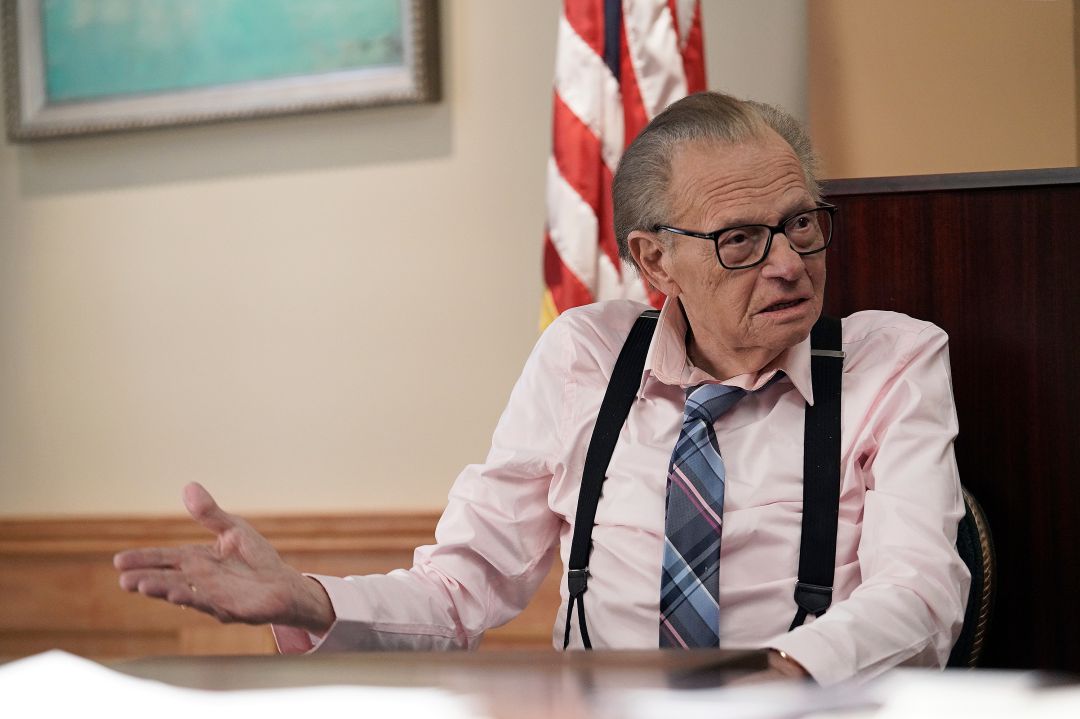 Larry King, en una imagen de octubre de 2020 Larry King, en una imagen de octubre de 2020