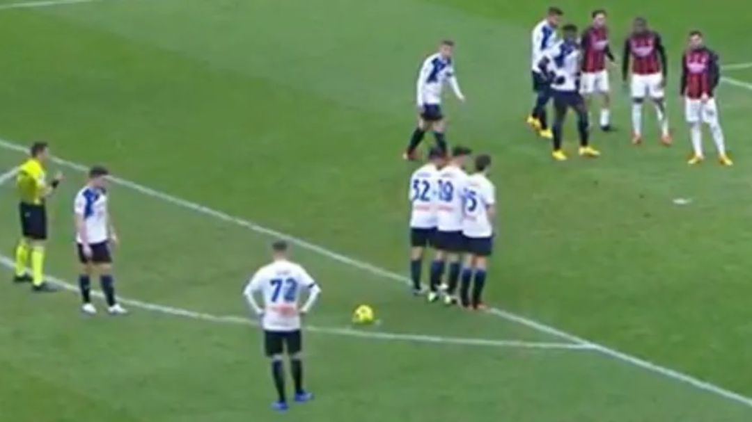 Momento de la barrera del Atalanta Momento de la barrera del Atalanta