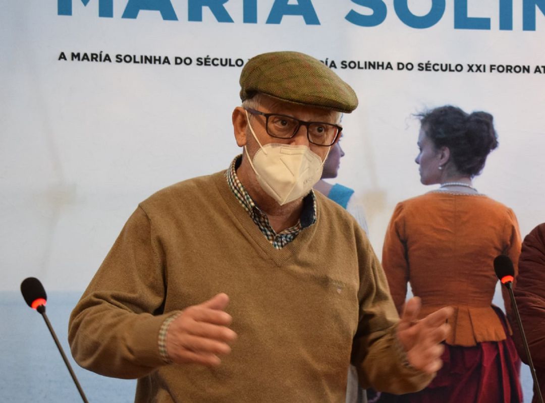 Xosé Manuel Pazos, alcalde de Cangas, durante una rueda de prensa. Xosé Manuel Pazos, alcalde de Cangas, durante una rueda de prensa.