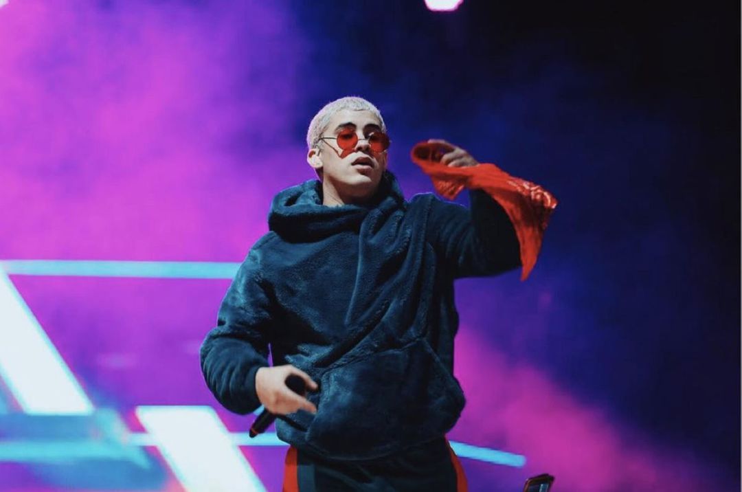 Imagen de archivo de un concierto de Bad Bunny Imagen de archivo de un concierto de Bad Bunny