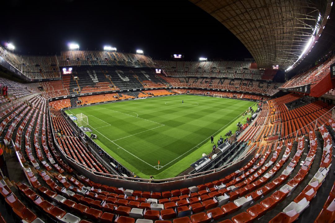 Vista panorámica de Mestalla. Vista panorámica de Mestalla.