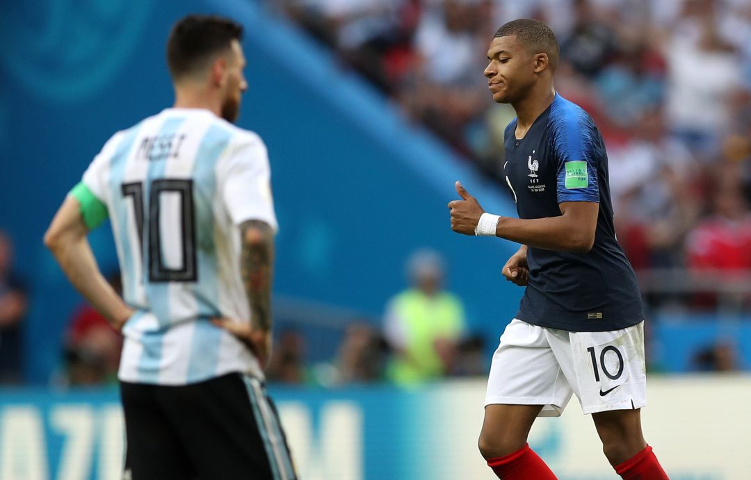 Messi y Mbappé, en el último Mundial. Messi y Mbappé, en el último Mundial.