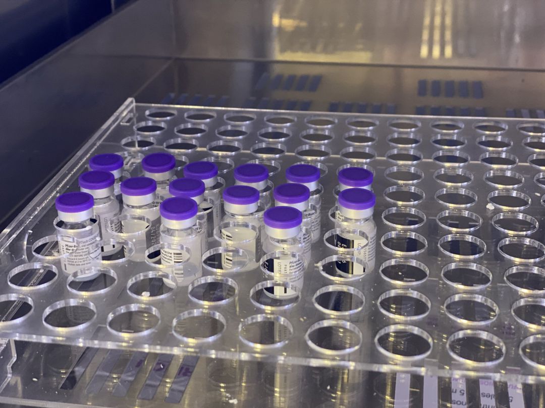 Viales de las vacunas de Pfizer, en una imagen de archivo Viales de las vacunas de Pfizer, en una imagen de archivo