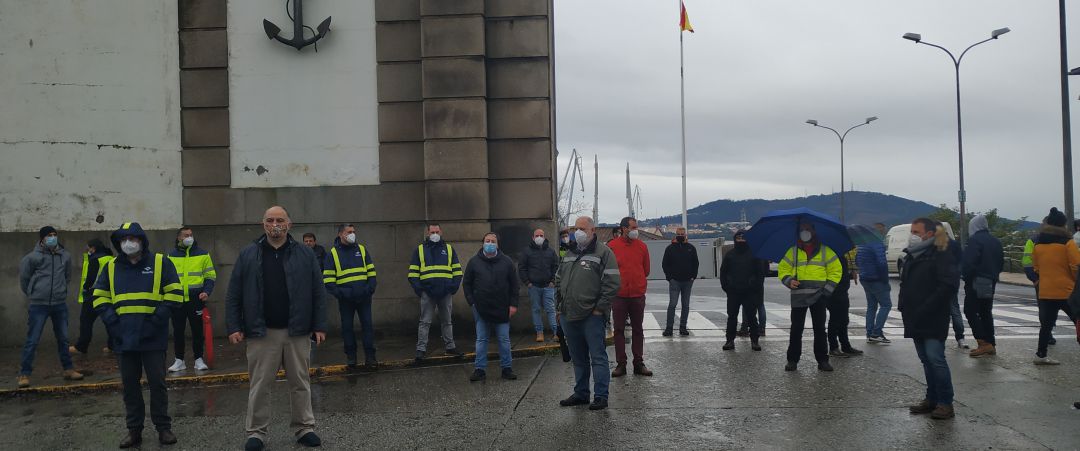 Concentración frente a Navantia Concentración frente a Navantia