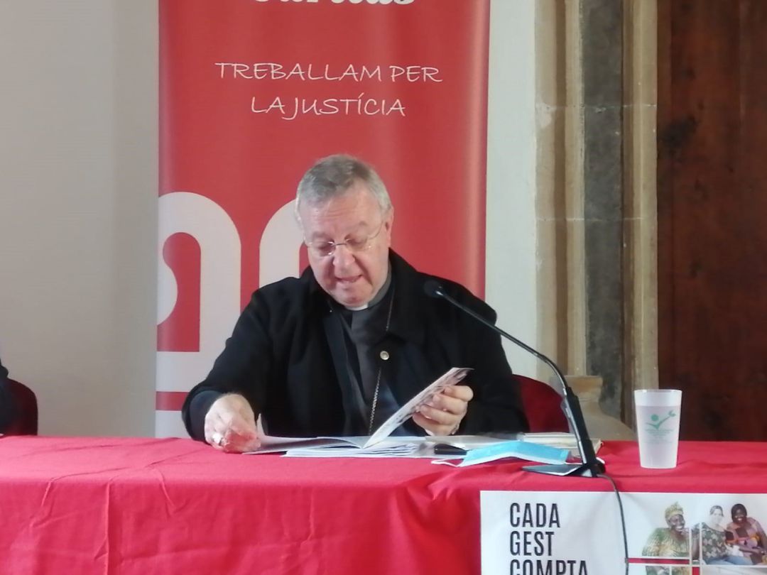 El obispo de Mallorca, Sebastià Taltavull El obispo de Mallorca, Sebastià Taltavull