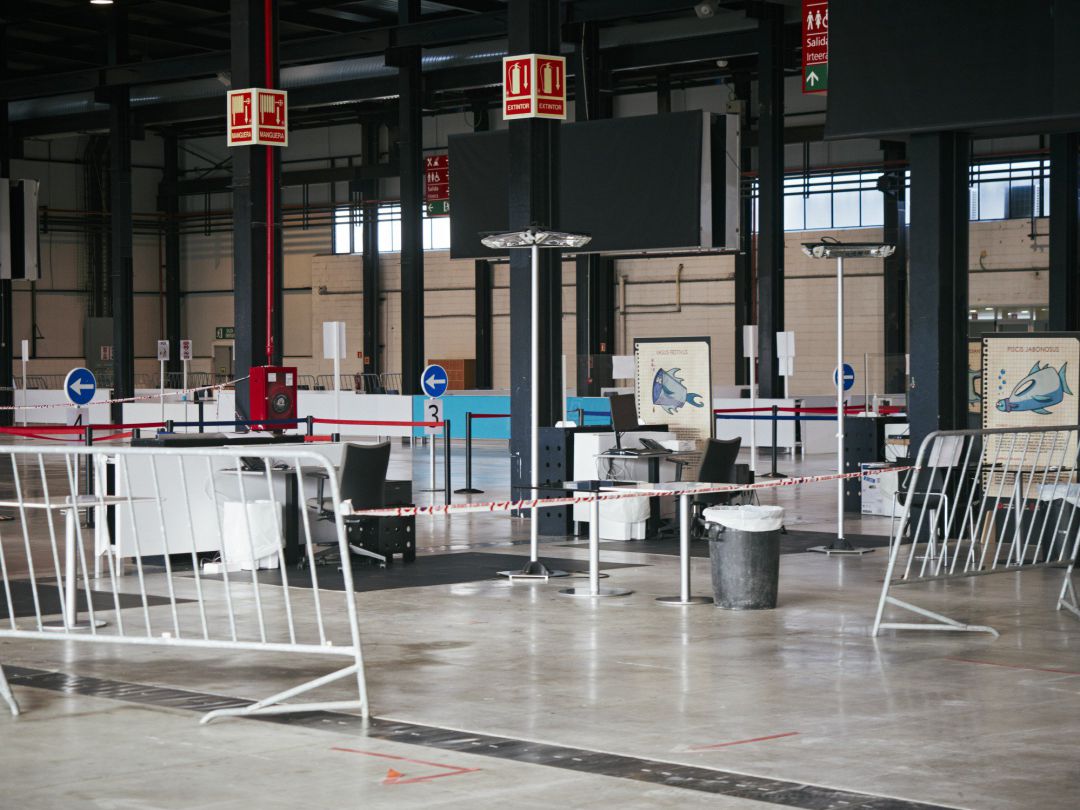 Recinto ferial de Navarra (REFENA) preparado para la realización test antígenos y PCR de detección del COVID-19 en Pamplona Recinto ferial de Navarra (REFENA) preparado para la realización test antígenos y PCR de detección del COVID-19 en Pamplona