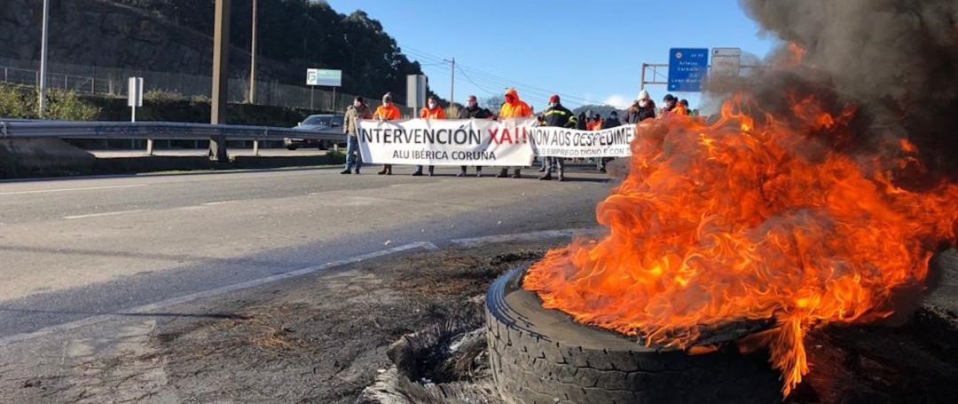 Concentración frente a Alu Ibérica Concentración frente a Alu Ibérica