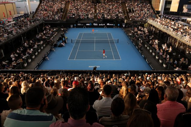 Graderío de Adelaida presenciando el Nadal-Thiem Graderío de Adelaida presenciando el Nadal-Thiem