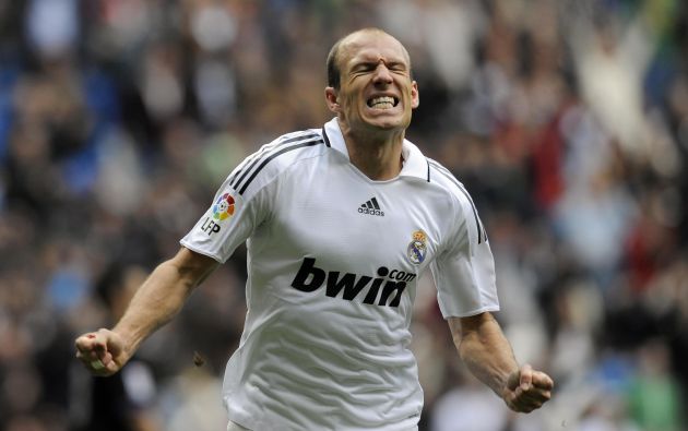 Arjen Robben celebra un gol con el Real Madrid Arjen Robben celebra un gol con el Real Madrid