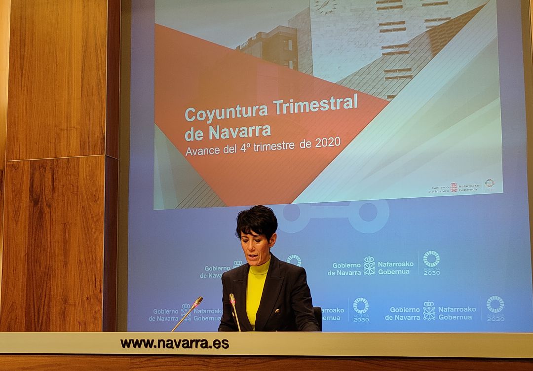 Elma Saiz, consejera de Economía del Gobierno de Navarra. Elma Saiz, consejera de Economía del Gobierno de Navarra.