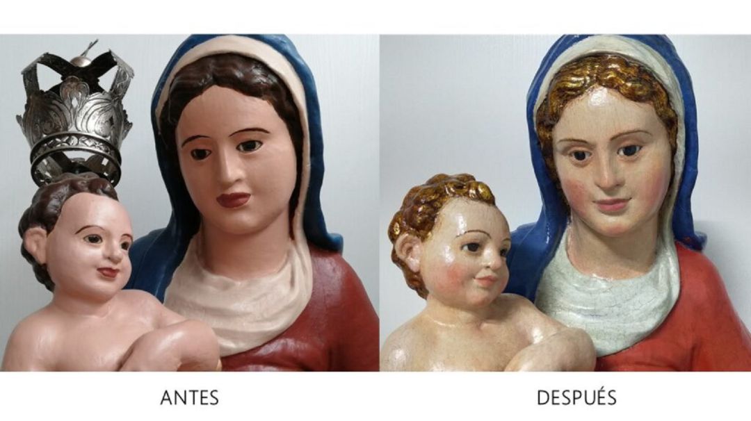Estado de la imagen Virgen de la Paz en Illán de Vacas Estado de la imagen Virgen de la Paz en Illán de Vacas