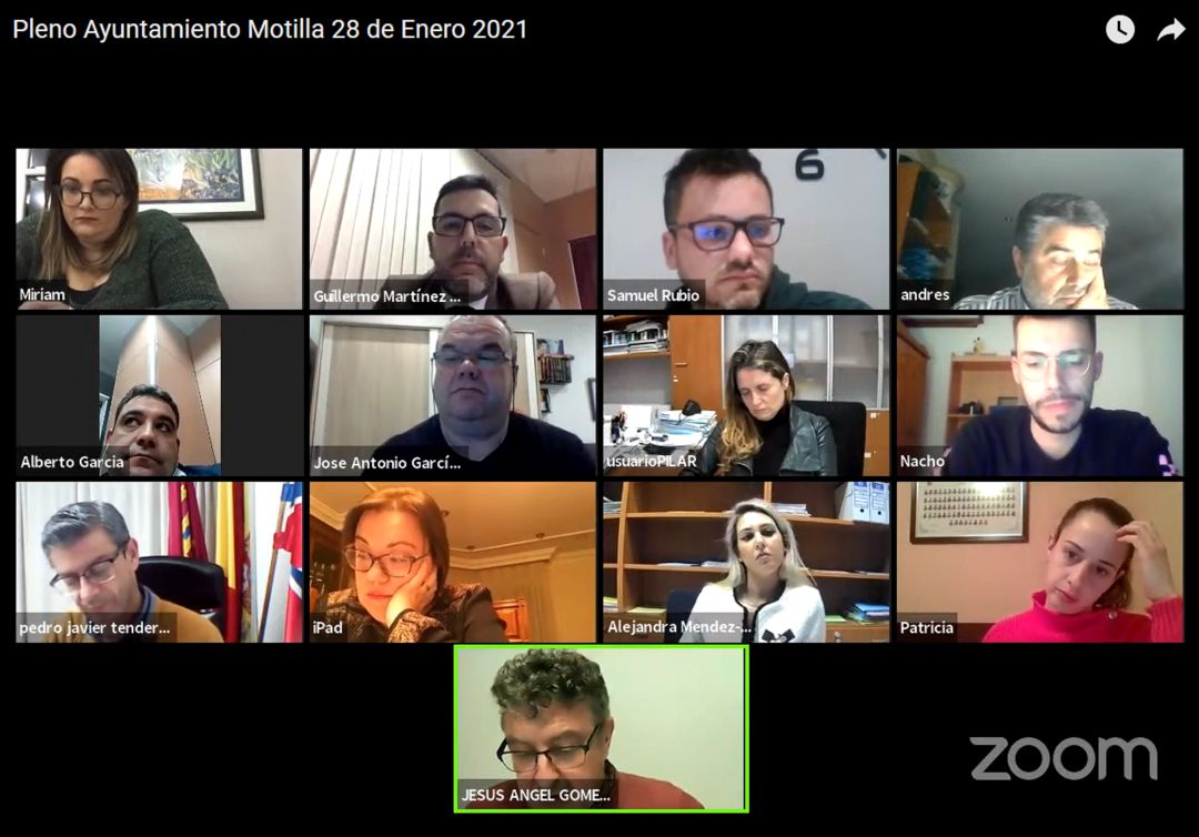 Pleno telemático celebrado el 28 de enero 2021 Pleno telemático celebrado el 28 de enero 2021