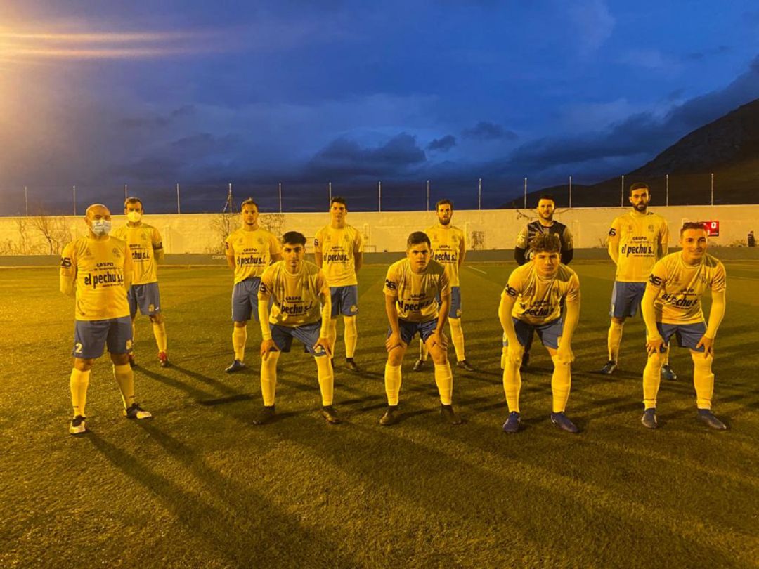 Once inicial del C.D. Navas ante el Jódar Once inicial del C.D. Navas ante el Jódar