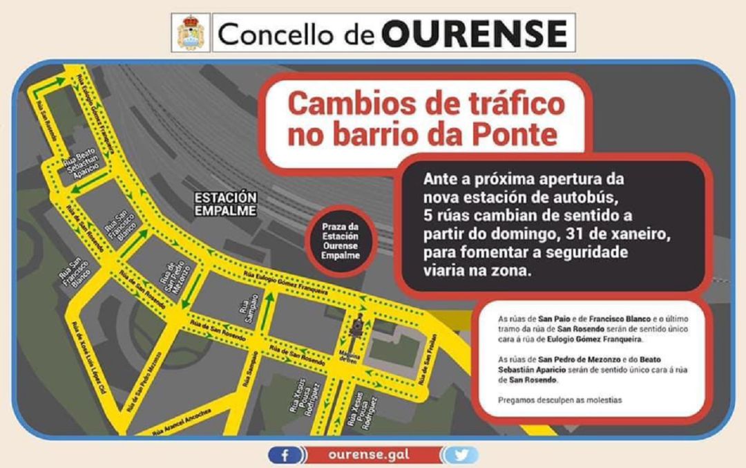 El mapa de reorganización del tráfico, ya en vigor El mapa de reorganización del tráfico, ya en vigor