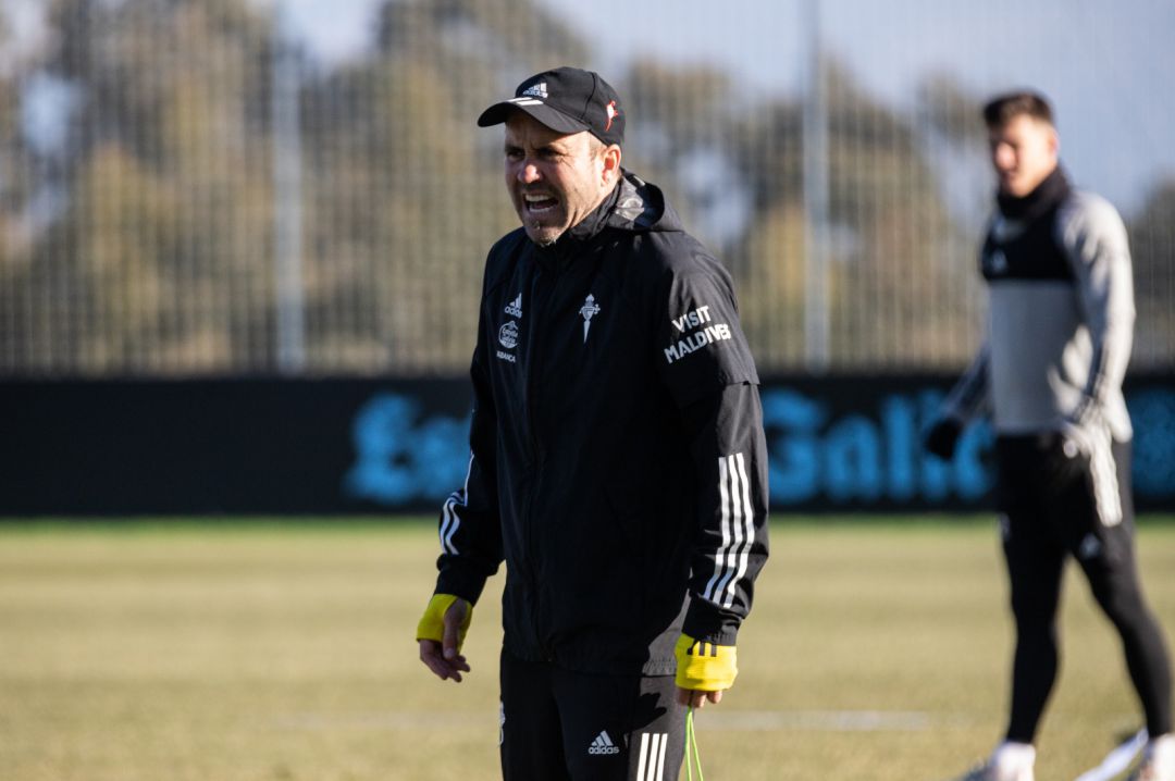 Coudet durante un entrenamiento Coudet durante un entrenamiento