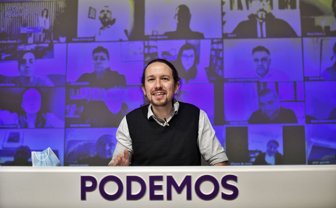 El secretario general de Podemos, Pablo Iglesias, durante su intervención en el Consejo de Coordinación del partido. El secretario general de Podemos, Pablo Iglesias, durante su intervención en el Consejo de Coordinación del partido.