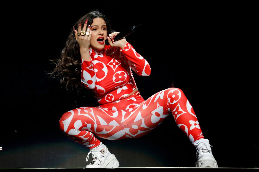 Rosalía, durante una actuación en el Staples Center de Los Ángeles (EEUU), el 11 de enero de 2020. Rosalía, durante una actuación en el Staples Center de Los Ángeles (EEUU), el 11 de enero de 2020.