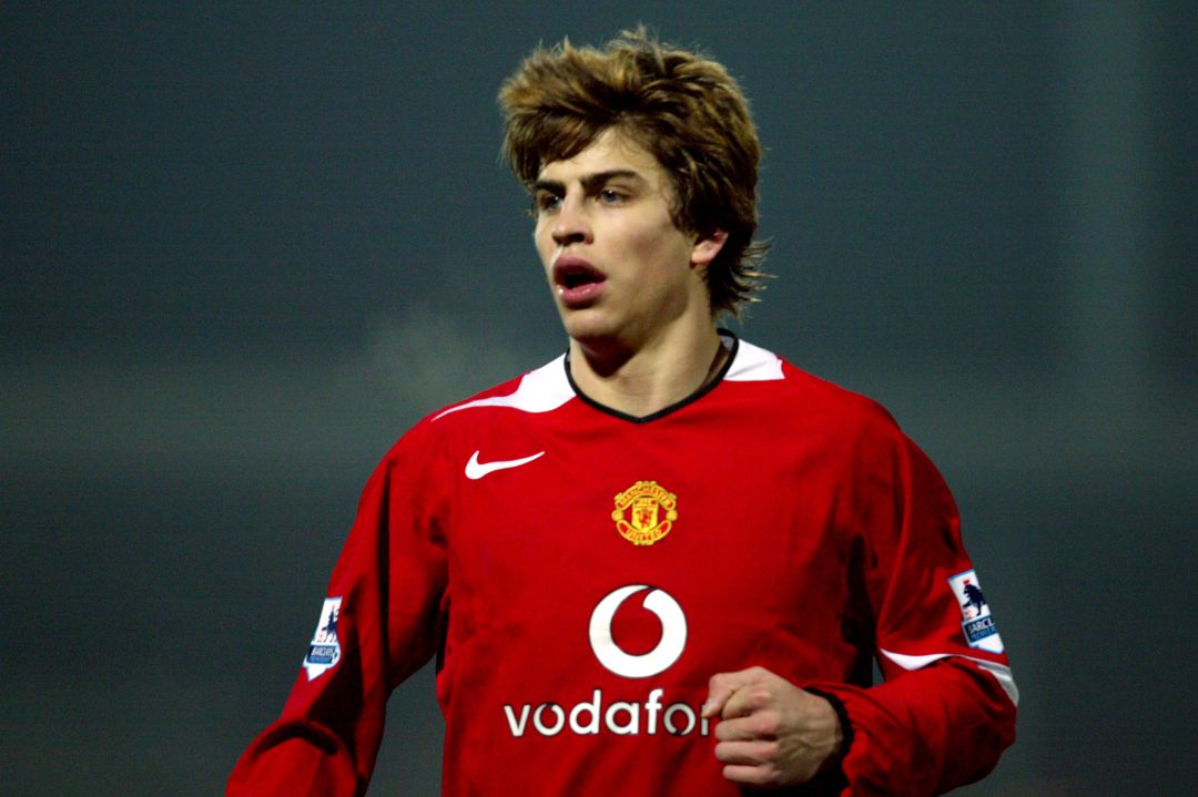 Imagen de archivo de Piqué durante un partido con el Manchester United. Imagen de archivo de Piqué durante un partido con el Manchester United.