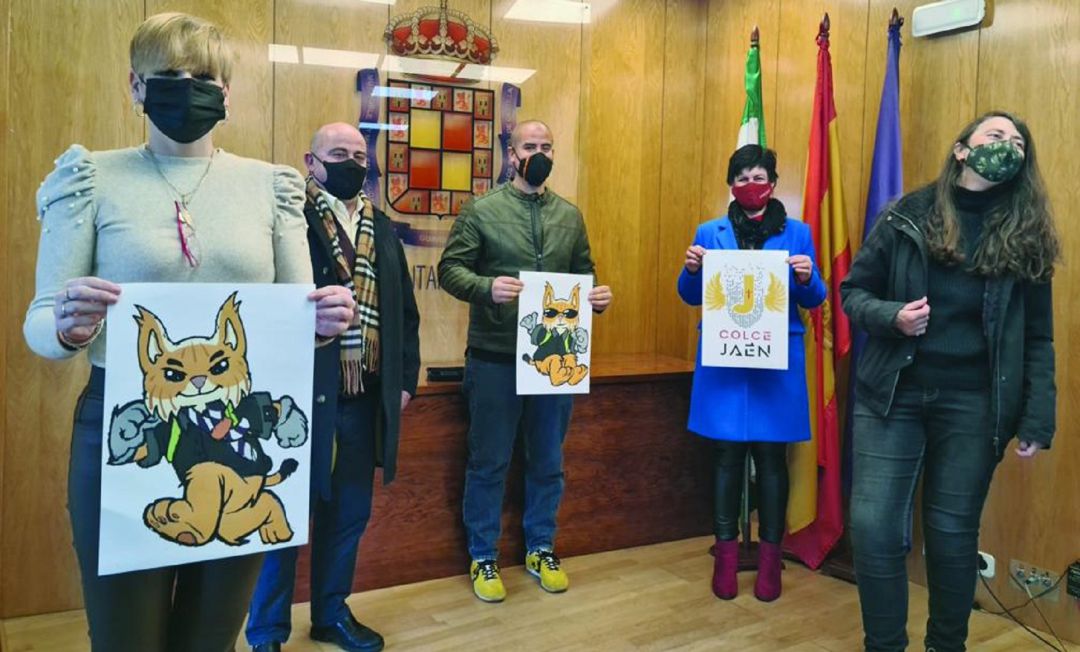 Presentacion del Ayuntamiento de Jaén al Ejército de la mascota e imagen del COLCE que se solicitaba Presentacion del Ayuntamiento de Jaén al Ejército de la mascota e imagen del COLCE que se solicitaba