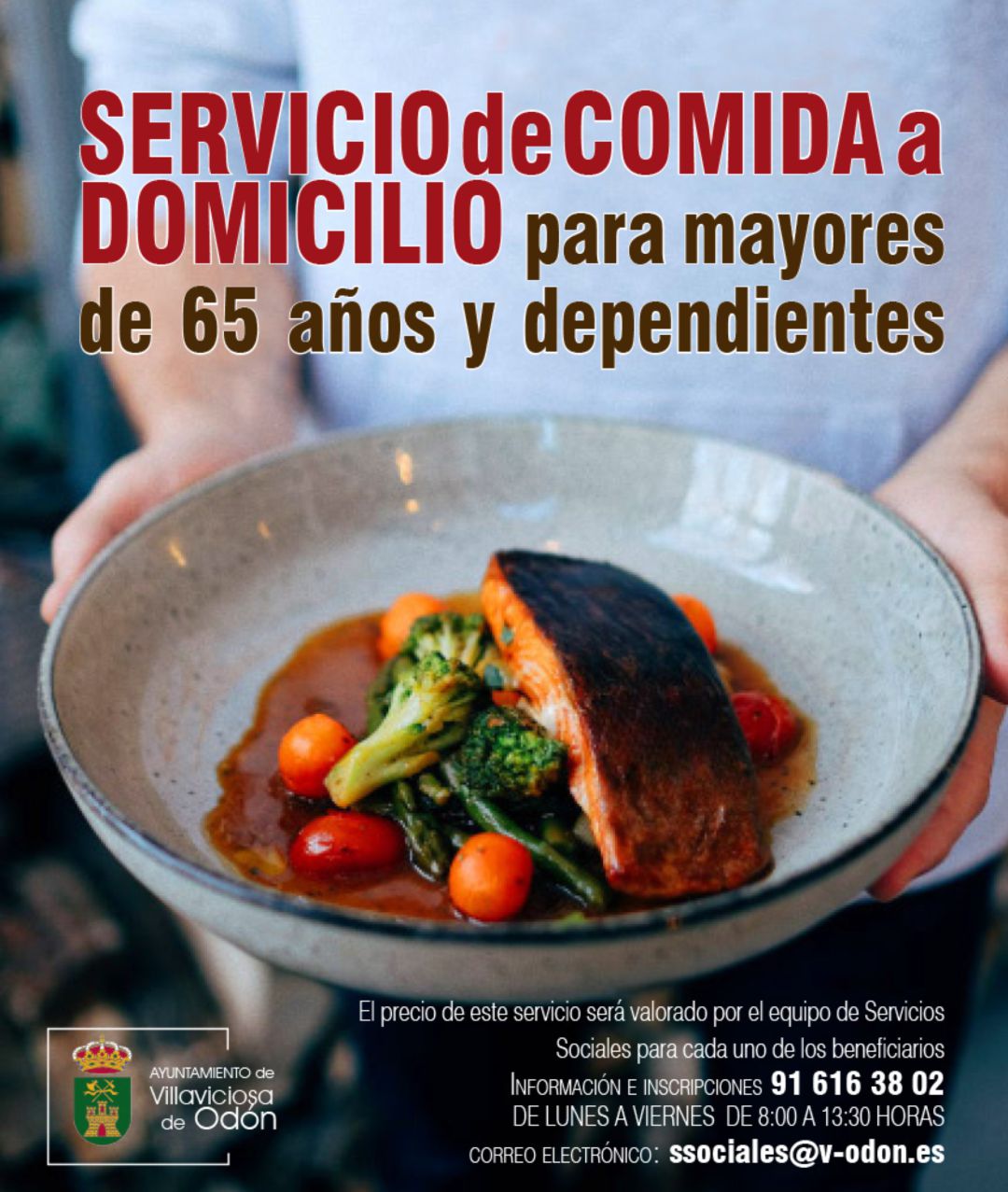 Cartel del servicio de comida a domicilio Cartel del servicio de comida a domicilio