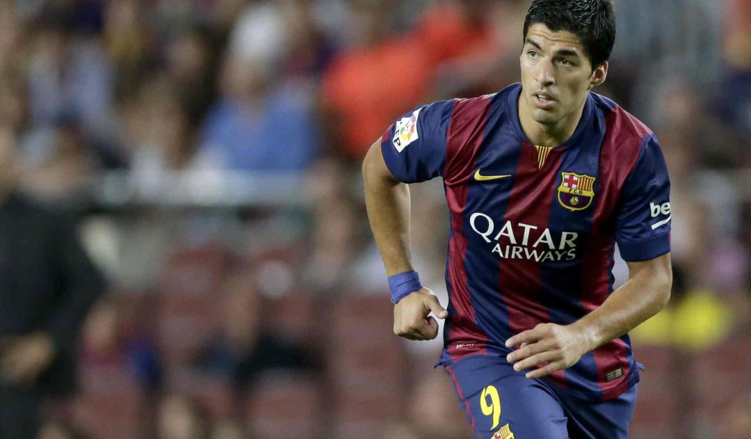 Luis Suárez, en uno de sus primeros encuentros con el FC Barcelona. Luis Suárez, en uno de sus primeros encuentros con el FC Barcelona.
