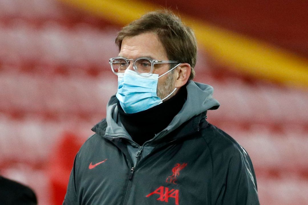 Klopp, durante un partido contra el Brighton. Klopp, durante un partido contra el Brighton.