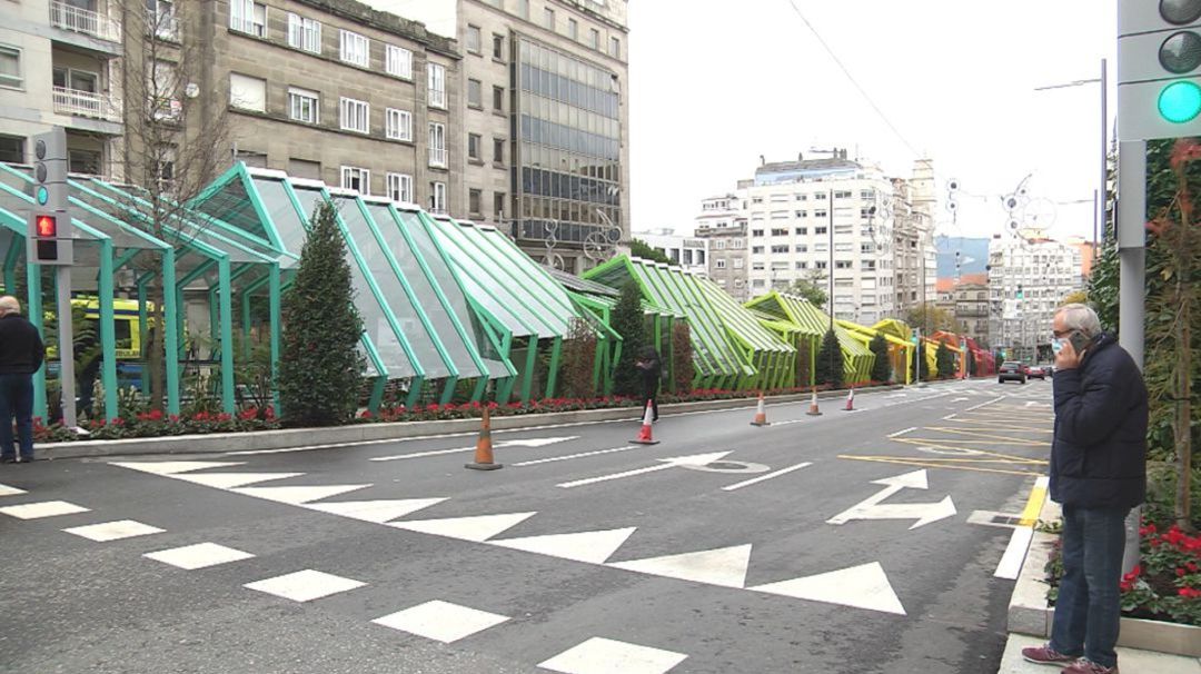 Rampas de Gran Vía en Vigo. Rampas de Gran Vía en Vigo.