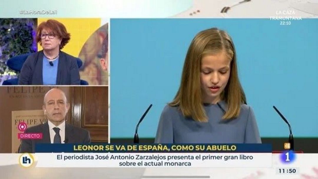 El momento en el que se podía leer el rótulo en el programa de La 1 El momento en el que se podía leer el rótulo en el programa de La 1