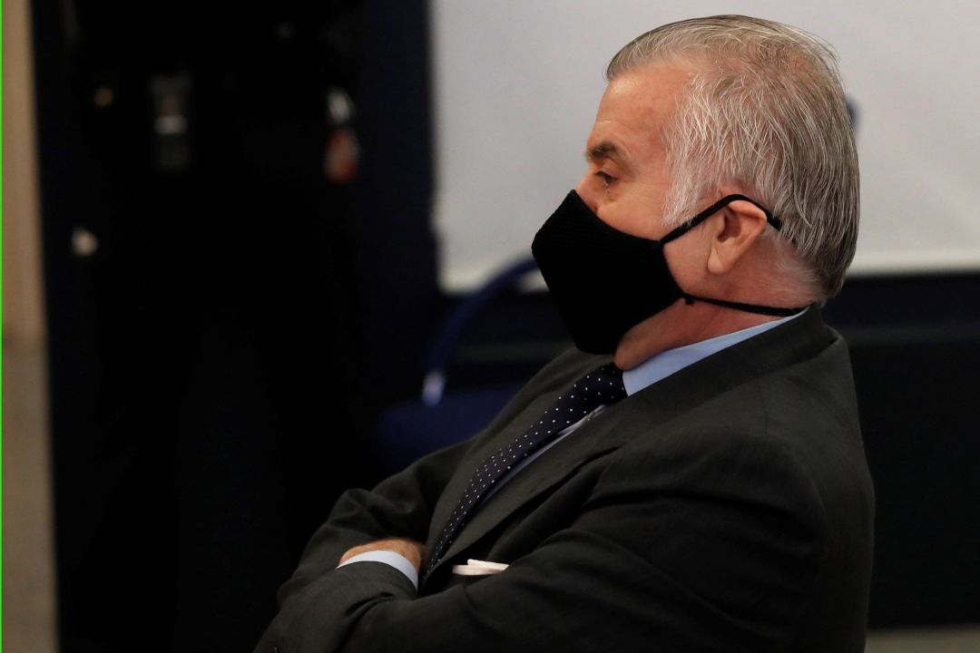 El extesorero del PP Luis Bárcenas durante el juicio por la presunta caja 'b' del PP. El extesorero del PP Luis Bárcenas durante el juicio por la presunta caja 'b' del PP.