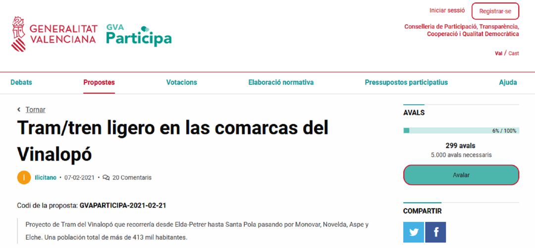 Web Conselleria Participación Web Conselleria Participación