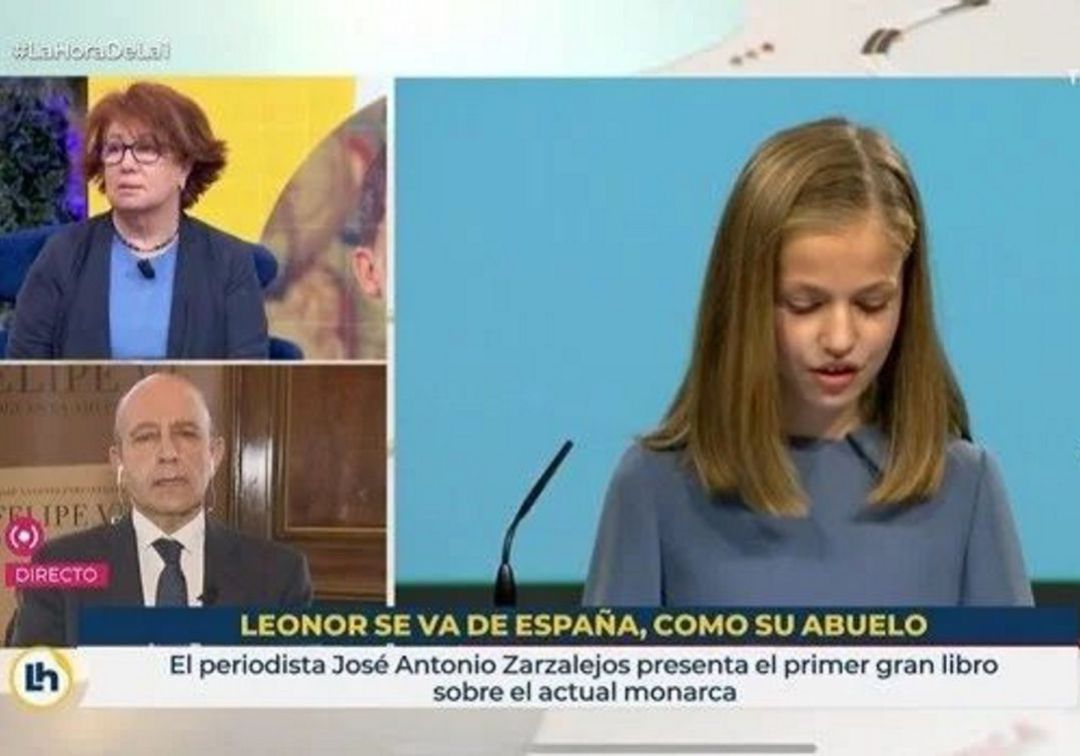 El momento en el que se podía leer el rótulo en el programa de La 1. El momento en el que se podía leer el rótulo en el programa de La 1.