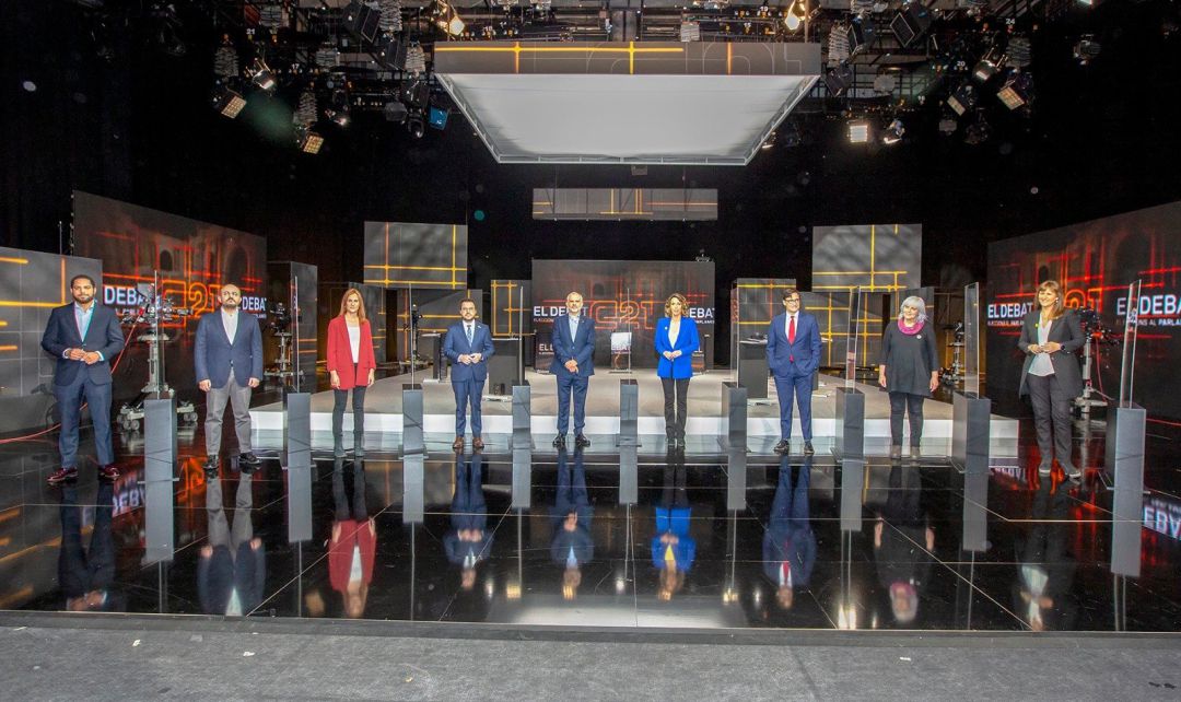 Los candidatos del 14F en el debate electoral organizado por TV3 Los candidatos del 14F en el debate electoral organizado por TV3