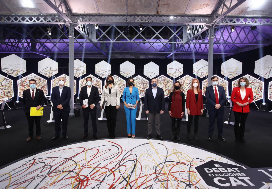 Los participantes en el debate de candidatos a las elecciones catalanas del 14F, emitido por La Sexta Los participantes en el debate de candidatos a las elecciones catalanas del 14F, emitido por La Sexta