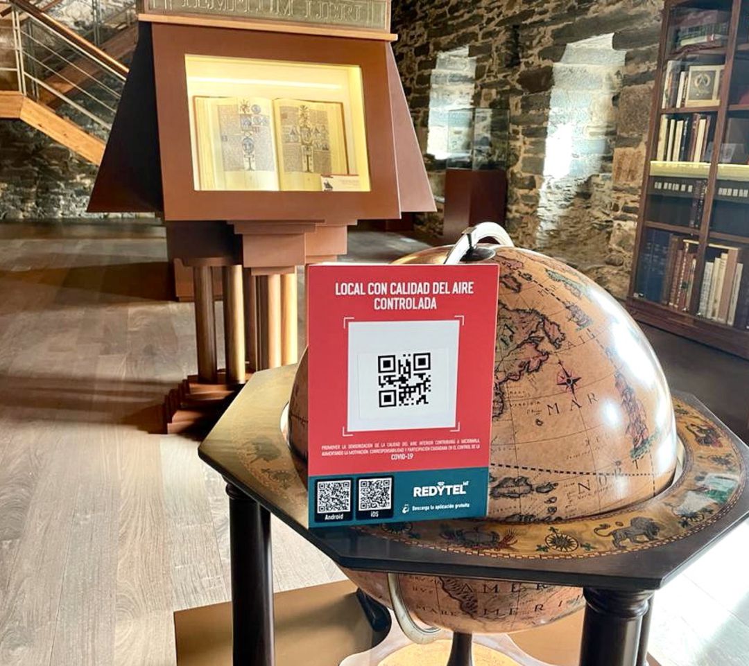 Los visitantes pueden comprobar la calidad del aire por QR Los visitantes pueden comprobar la calidad del aire por QR