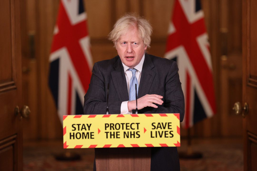 El primer ministro británico, Boris Johnson, en una rueda de prensa sobre la evolución del coronavirus El primer ministro británico, Boris Johnson, en una rueda de prensa sobre la evolución del coronavirus