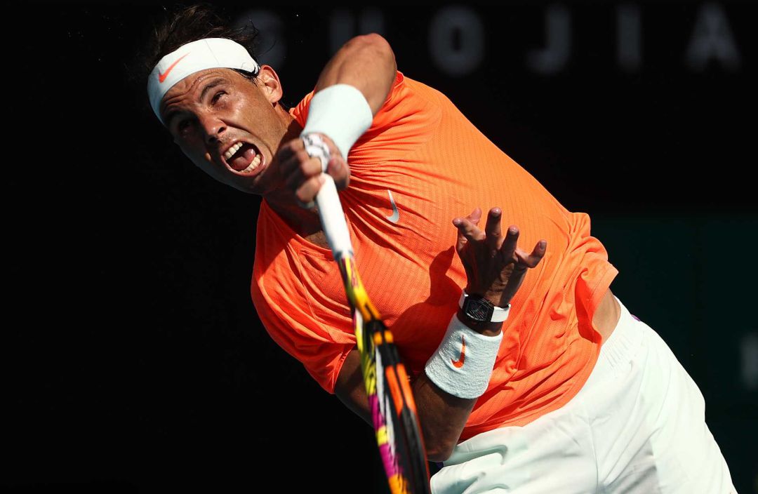 Rafa Nadal, en su encuentro ante Fognini. Rafa Nadal, en su encuentro ante Fognini.