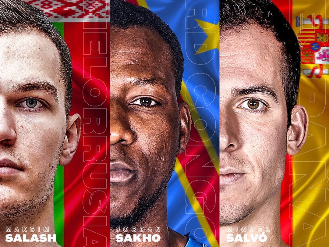 Los tres jugadores internacionales del San Pablo Los tres jugadores internacionales del San Pablo