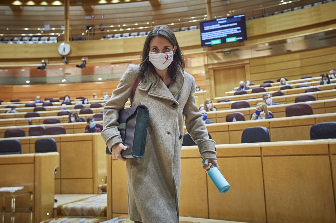 La ministra de Igualdad, Irene Montero, en el Senado La ministra de Igualdad, Irene Montero, en el Senado