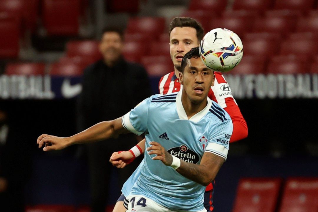 Renato Tapia durante el encuentro del Wanda ante el Atlético de Madrid Renato Tapia durante el encuentro del Wanda ante el Atlético de Madrid