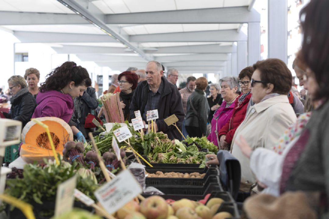 La pérgola del Mercado de Santa Bárbara se instaló en el 2018 La pérgola del Mercado de Santa Bárbara se instaló en el 2018