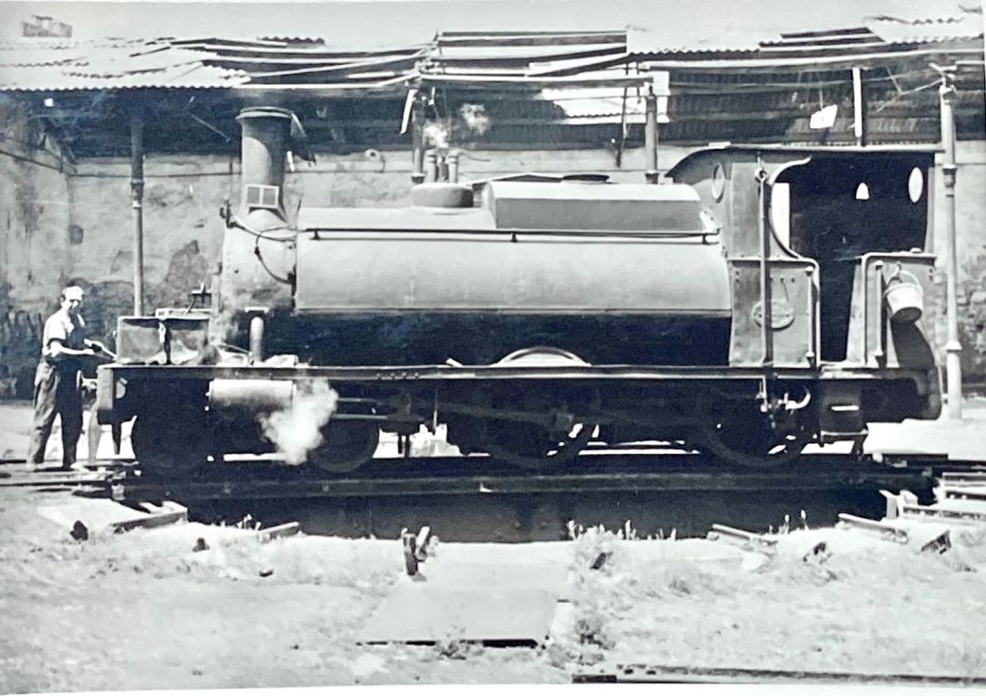 Una de las locomotoras. Una de las locomotoras.
