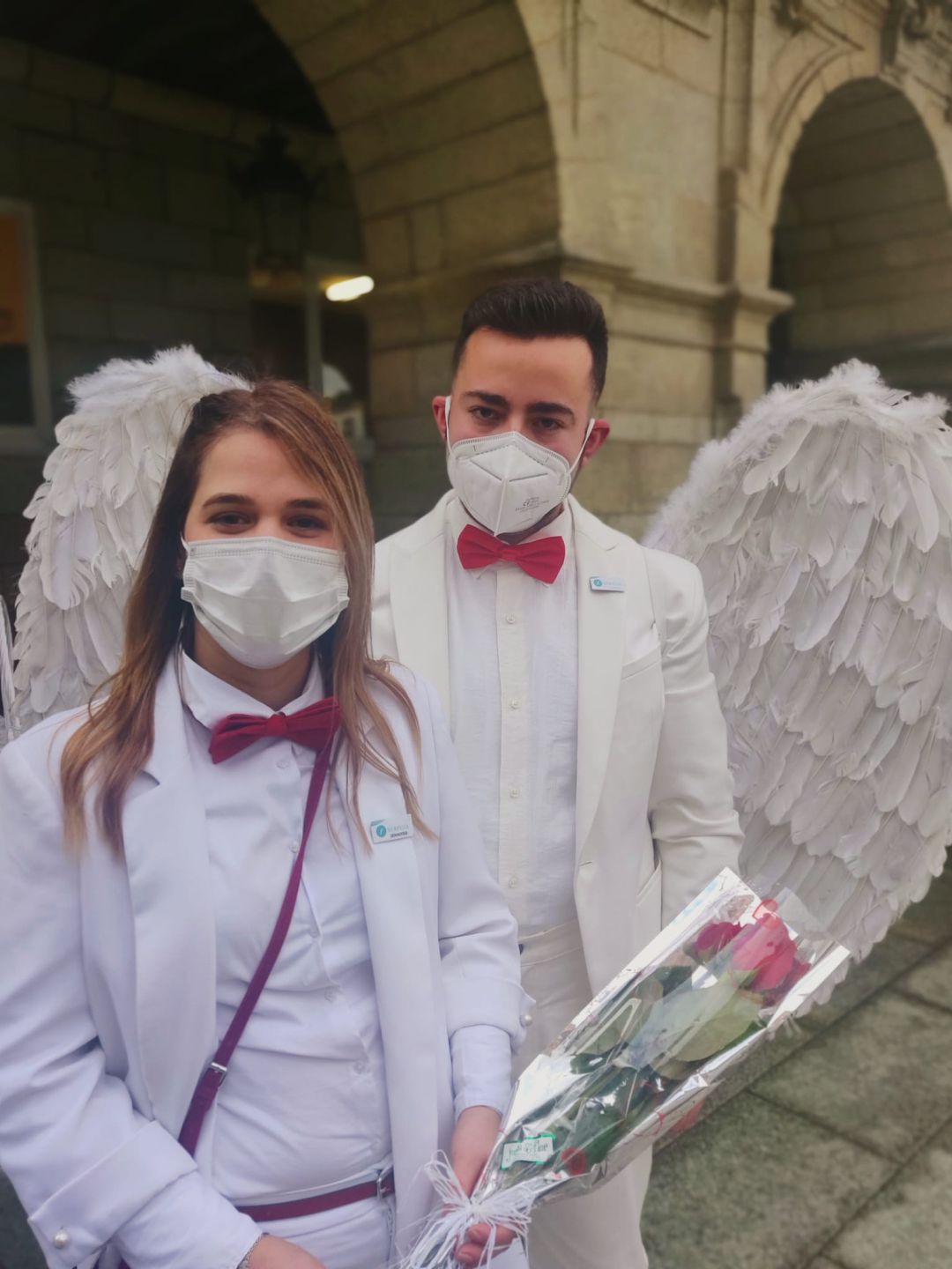 Los cupidos lucenses que inundaron de sorpresa y felicidad las calles de la ciudad amurallada Los cupidos lucenses que inundaron de sorpresa y felicidad las calles de la ciudad amurallada