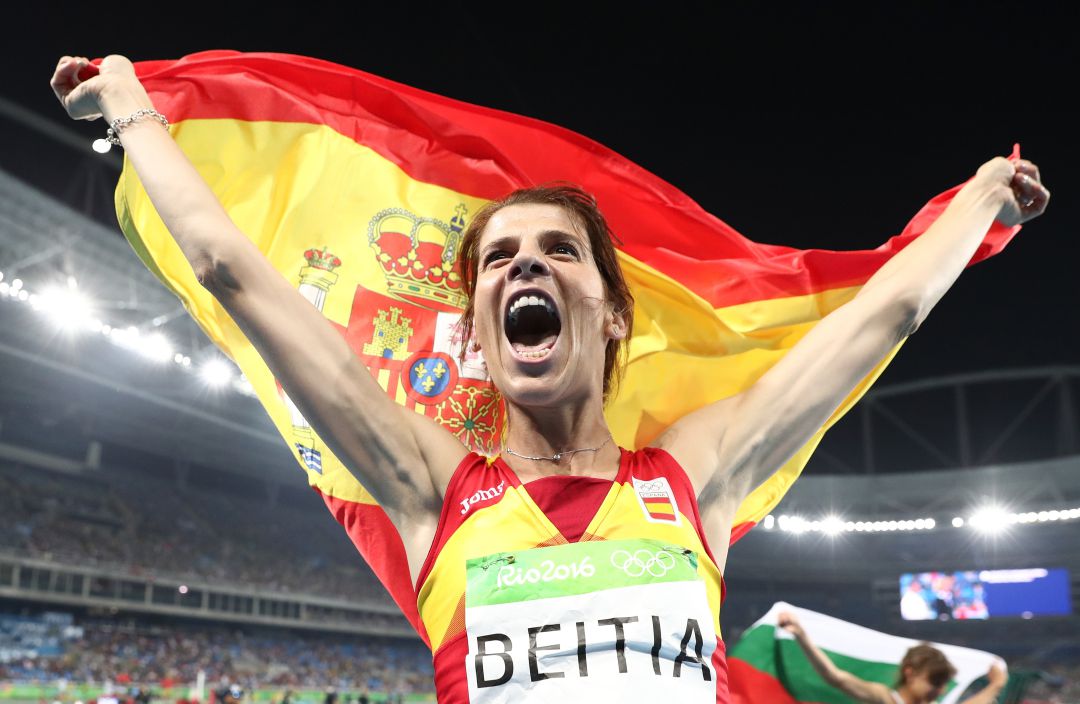 Ruth Beitia estalla de júbilo tras conquistar el oro olímpico en Río de Janeiro Ruth Beitia estalla de júbilo tras conquistar el oro olímpico en Río de Janeiro