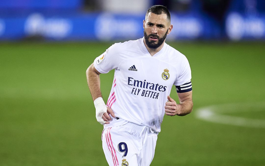Benzema, durante el Alavés - Real Madrid Benzema, durante el Alavés - Real Madrid