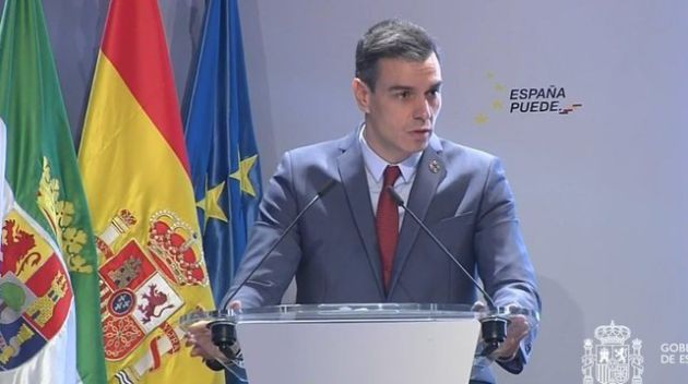 El presidente del Gobierno, Pedro Sánchez, en Mérida. El presidente del Gobierno, Pedro Sánchez, en Mérida.