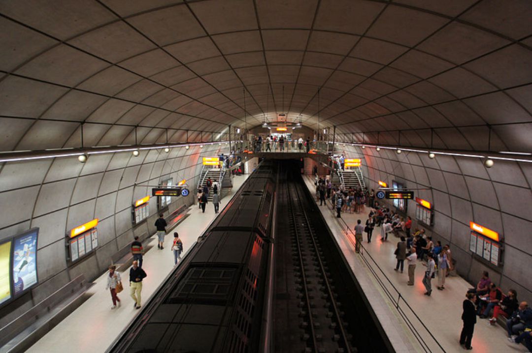 Metro de Bilbao, imagen de archivo Metro de Bilbao, imagen de archivo